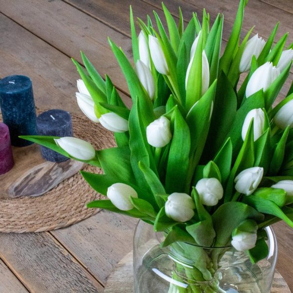 Boeket Witte Tulpen